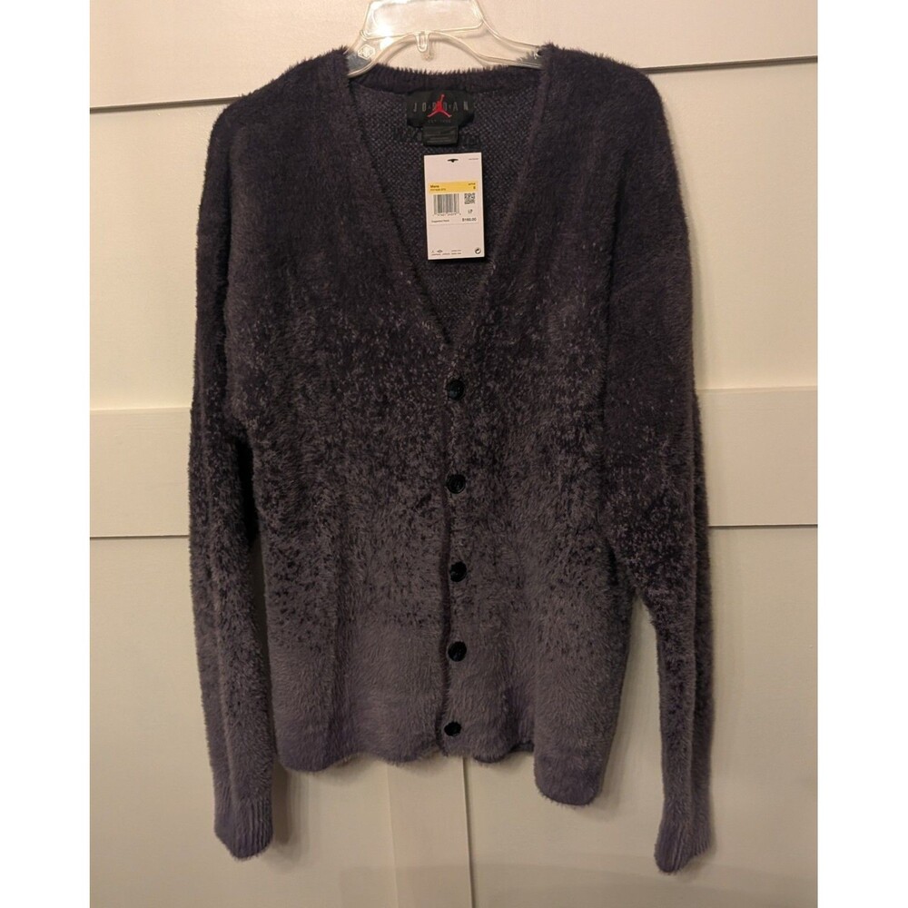 Jordan Heritage Ombre Cardigan Sweater FV7426-070 Men’s Size Small Oversize NEW